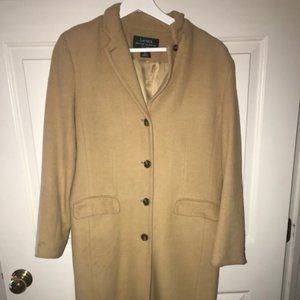 Lauren by Ralph Lauren Camel Hair Wool Coat
